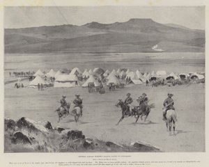 El campamento del General Schalk Burger al norte de Ladysmith